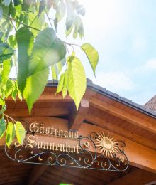 Metallschild Gästehaus Sonnenhof